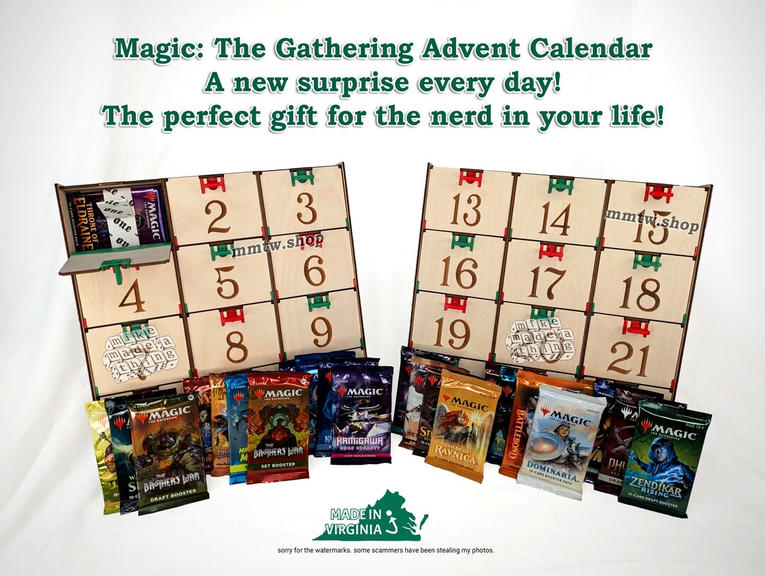mtg advent calendar card list DND Dice 2026, Mystery Christmas Advent Calendar 24 Days, Surprise D&D Gifts, DND Dice Set for Dungeons and Dragons RPG, MTG, Role Playing Table Game : Home & Kitchen I made my husband an